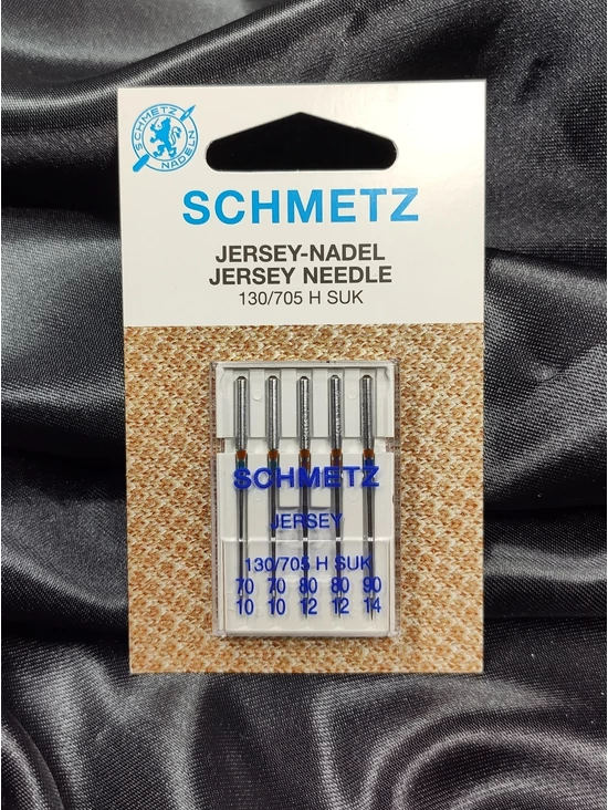 SCHMETZ jersey háztartási varrógéptű készlet (130/705 H-SUK) /nikkel /70-80-90