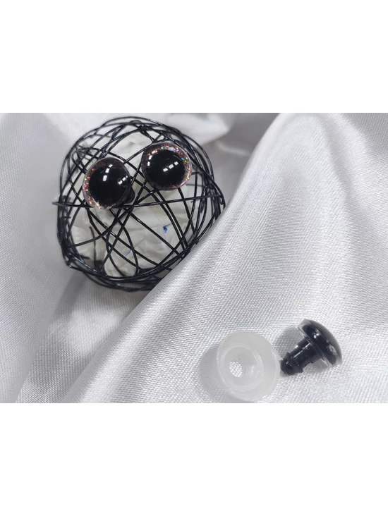 glitteres műanyag biztonsági szem /Ø12 mm /multikolor