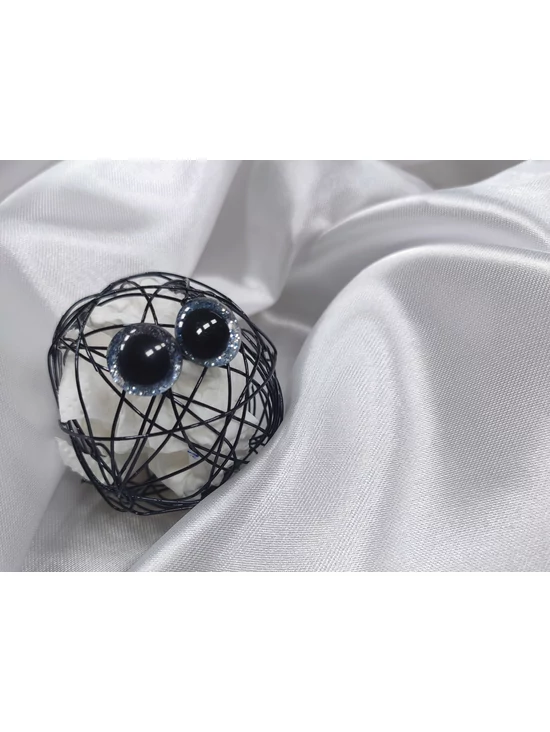 glitteres műanyag biztonsági szem /Ø12 mm /világoskék