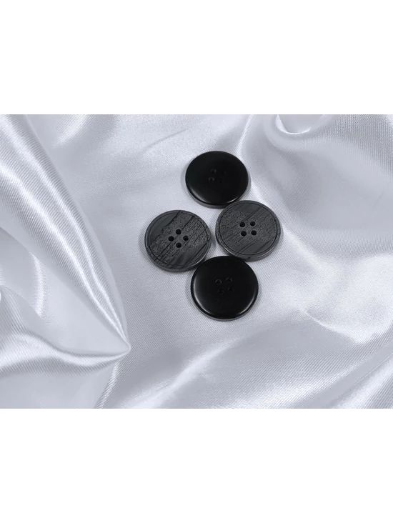 dekorációs műanyag gomb /27mm /domború mintás /szürke