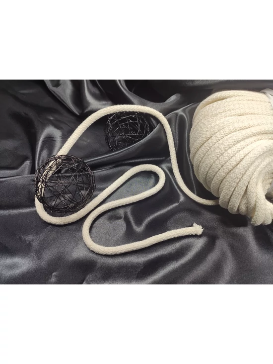 pamut zsinór /8mm /natúr