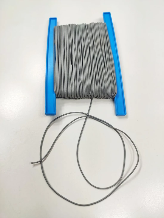 kalapgumi, csőgumi /1,5mm / szürke